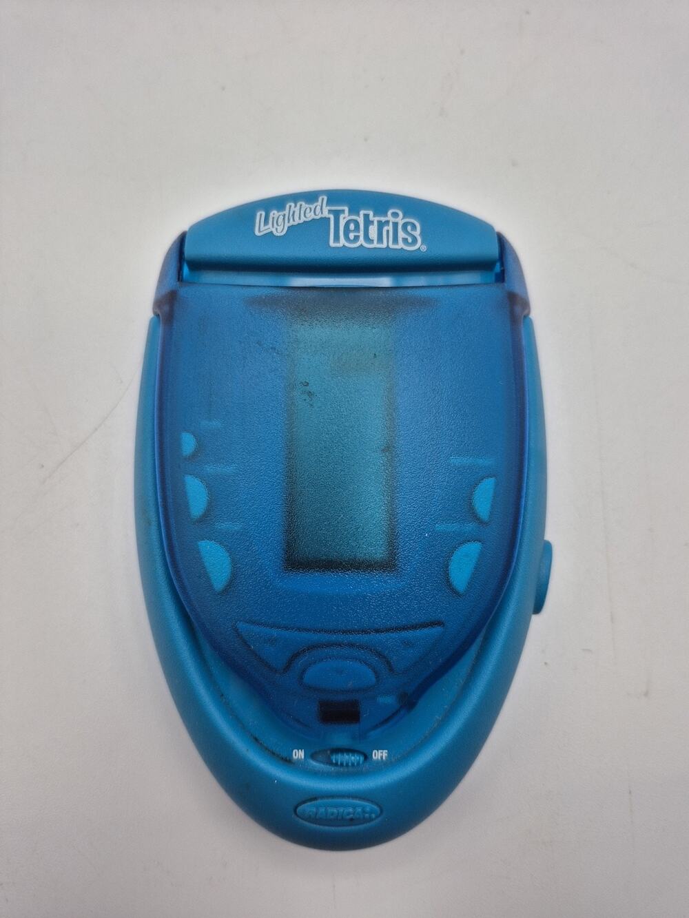 Vintage 2004 Radica Lighted Tetris Flip-Top Electronic Game Tested
